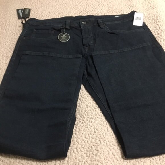 Men's Buffalo David Bitton  Dark Denim Jeans  NWT  Size 38 x 30  Slim Straight - Picture 4 of 13